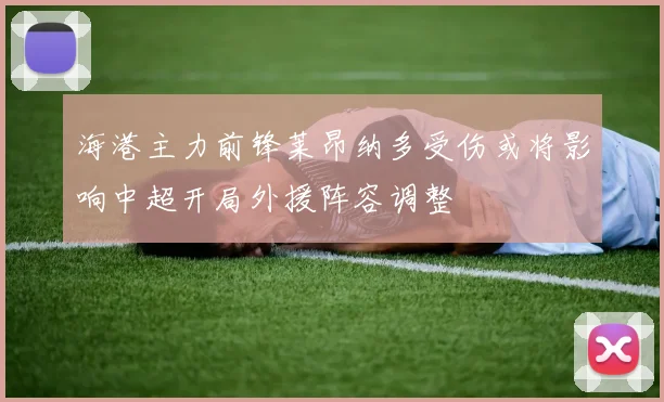 海港主力前锋莱昂纳多受伤或将影响中超开局外援阵容调整